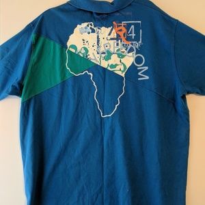 Rocawear 3XL 2 button graphic Polo Golf shirt